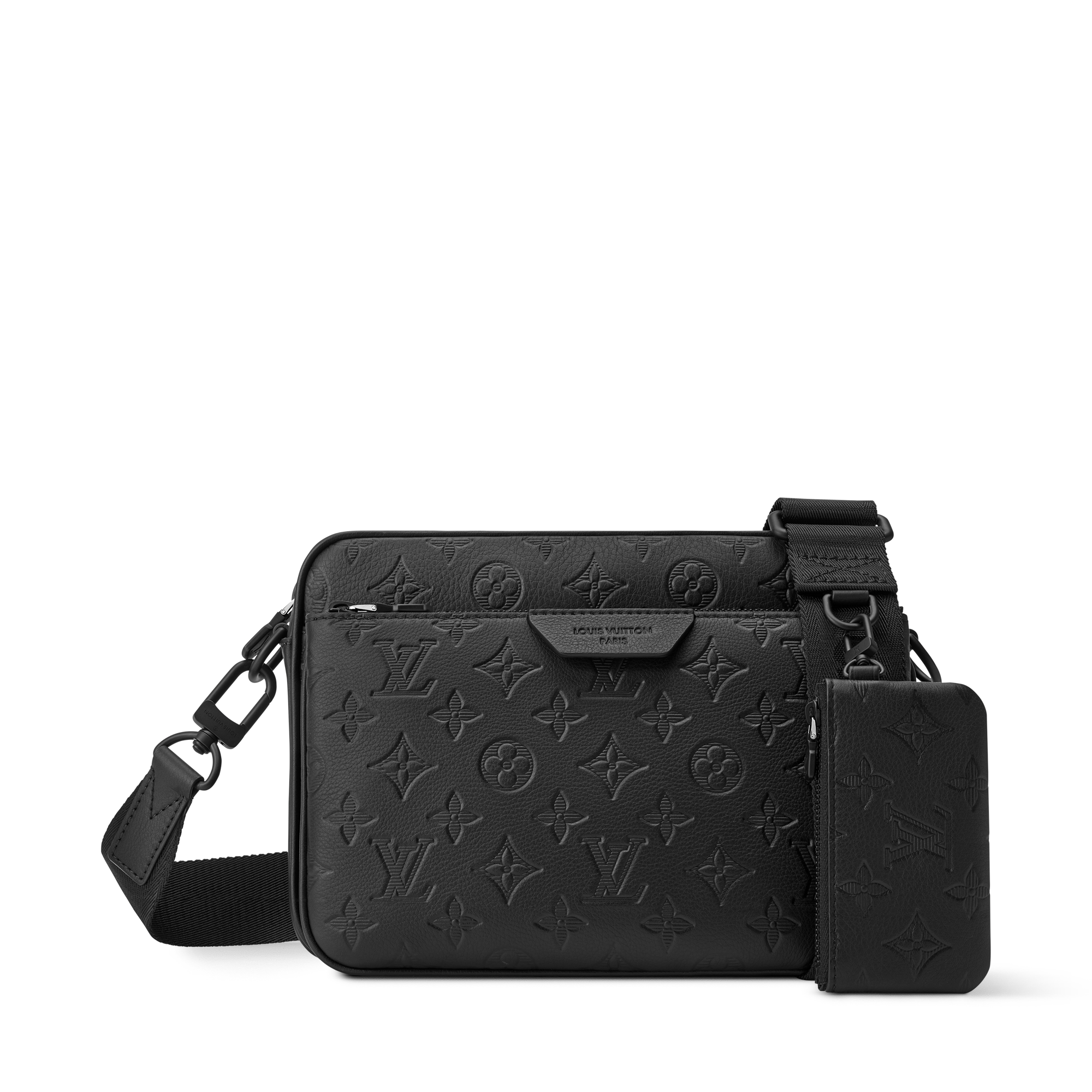 Trio Messenger Monogram Shadow Leather - Men Bags M26713 | LOUIS